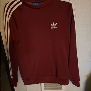 Adidas Burgundy Crewneck Sweater